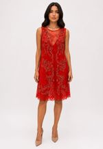 VESTIDO CURTO TULE BORDADO ACERVO