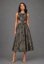 Vestido Midi Camilly Recorte Costela