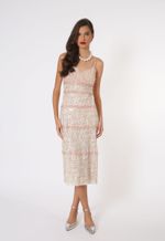 Vestido Midi Mix de Renda Melissa