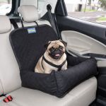 Caminha pet impermeável para carro ACONCHEGO LUXO + guia para cinto