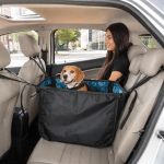 Capa pet impermeável para carro PLUS PREMIUM 45cm + guia para cinto