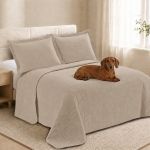 Cobre leito pet impermeável ELEGANCE para cama casal