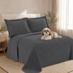 Cobre leito pet impermeável ELEGANCE para cama casal