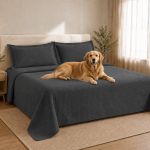 Cobre leito pet impermeável ELEGANCE para cama king