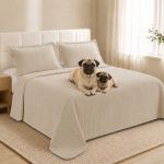 Cobre leito pet impermeável ELEGANCE para cama queen