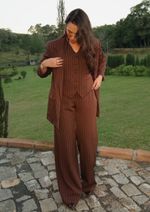 CALÇA MALU - Risca Marrom