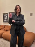 BLAZER  FORRADO MALU - Risca Preto
