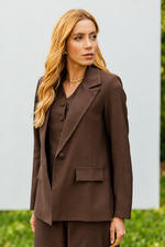 BLAZER AURORA - Marrom Espresso
