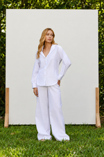 CALÇA VISCOLINHO NINA - Branco