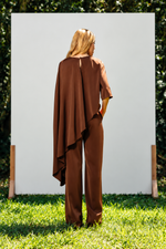 CONJUNTO ASSIMÉTRICO JU - Marrom cappuccino