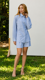 CONJUNTO MARINA - Listra azul bebê