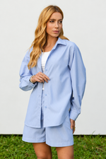 CONJUNTO MARINA - Listra azul bebê