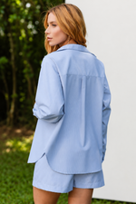 CONJUNTO MARINA - Listra azul bebê