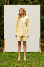 CONJUNTO CLOE - Amarelo manteiga (Blazer e Bermuda)