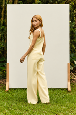 CONJUNTO CLOE - Amarelo manteiga (Blusa e Calça)