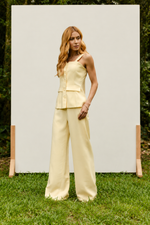 CONJUNTO CLOE - Amarelo manteiga (Blusa e Calça)