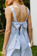 BLUSA MARINA - Listra azul bebê