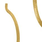 Brinco Argola Triangular Dourado