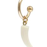 Brinco Mini Argola Dente Marfim