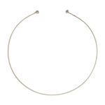 Choker Aro Redondo Prateado