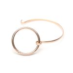 Bracelete Circulo Vazado Dourado