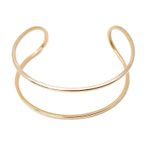 Bracelete Curva Dourado