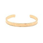 Bracelete Slim Martelado Dourado