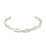 Bracelete Trança Prateado