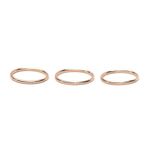 Kit Anéis Skinny Rings Dourado