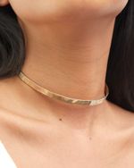 Choker Slim Martelada Dourada