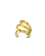 Piercing Três Fios Dourado