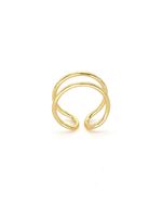 Anel Slim Duplo Dourado