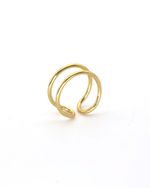 Anel Slim Duplo Dourado