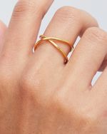 Anel X Dourado