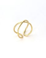 Anel X Dourado