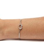 Bracelete  Nó Prateado
