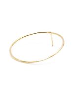 Brinco Argola Frontal Lisa Dourado