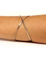 Bracelete X Fosco Prateado