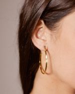 Brinco Argola Triangular Dourado