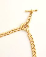 Colar Elos Bold Fecho T Dourado