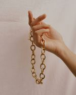 Colar Elos Luxo Dourado