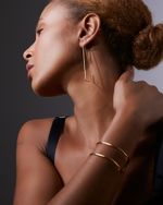 Bracelete Curva Dourado