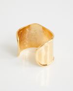 Bracelete Chapa Onda Dourado