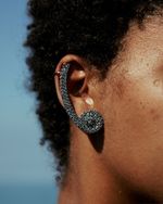 Ear Cuff Caracol Grafite