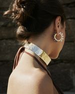 Maxi Choker Martelada Dourada