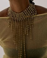 Maxi Colar Gola Franja Light Color