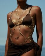 Body Chain Medalhas Gold