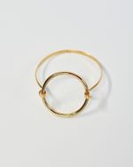 Bracelete Circulo Vazado Dourado