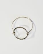 Bracelete Circulo Vazado Prateado