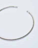 Choker Slim Torcida Prateada